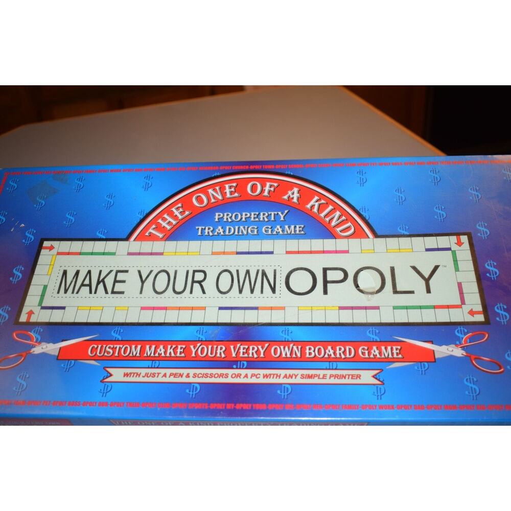 Game Make Your Own OPOLY New in Sealed Box TDC Games